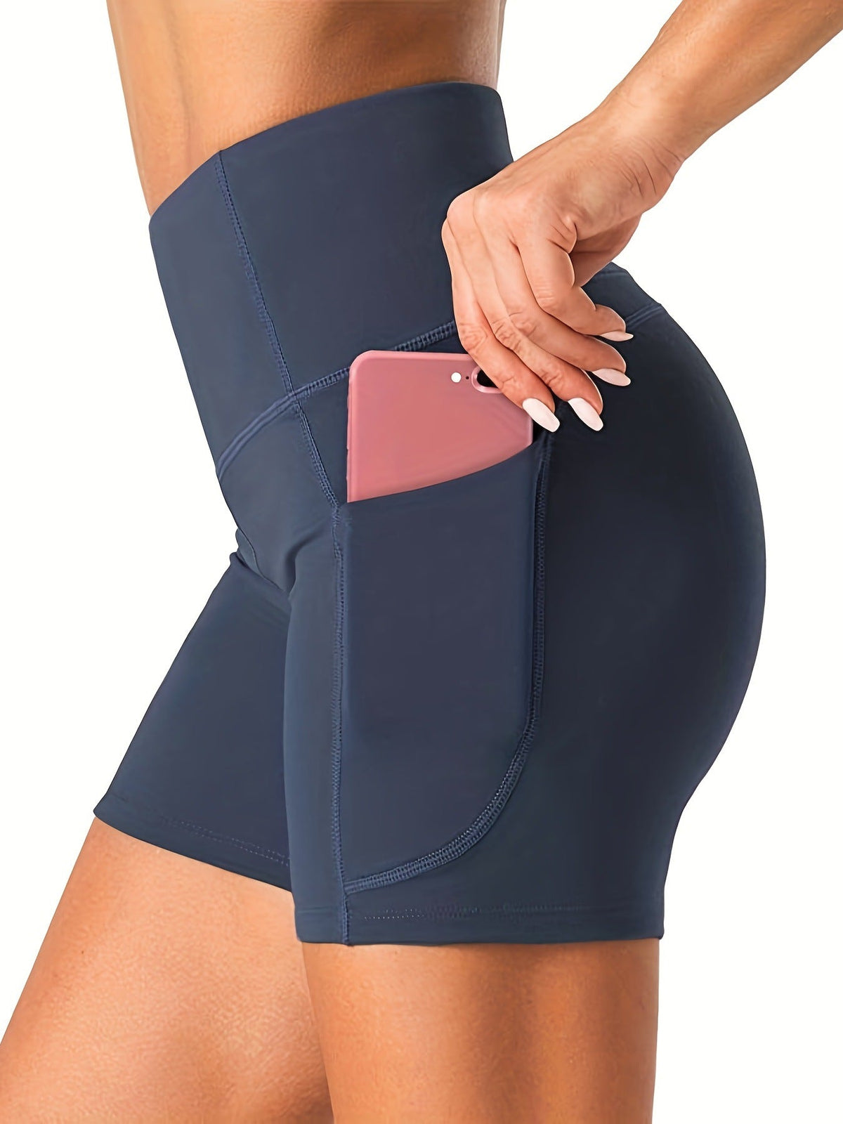 Women's High-Waist Butt-Lifting Fitness Shorts - Running & Outdoor Sports, 6 Colors