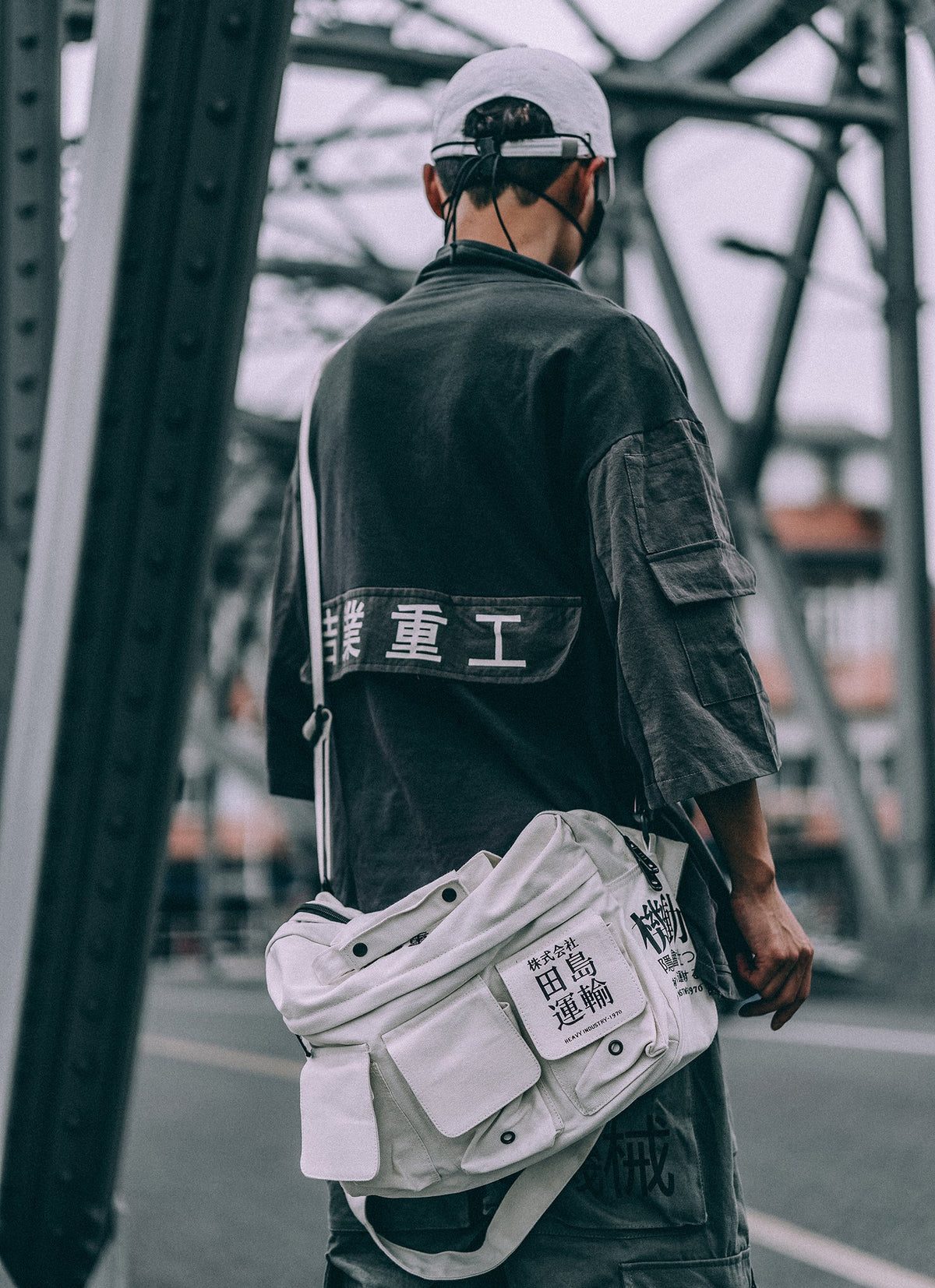 Industrial Crossbody Messenger Bag