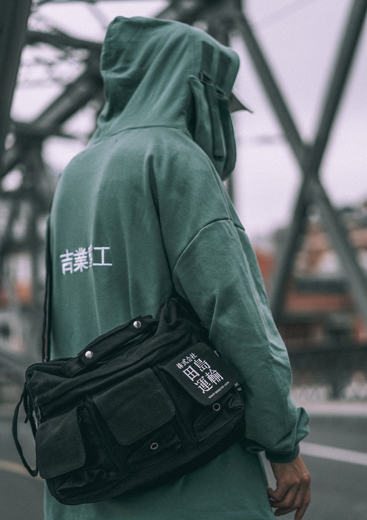 Industrial Crossbody Messenger Bag