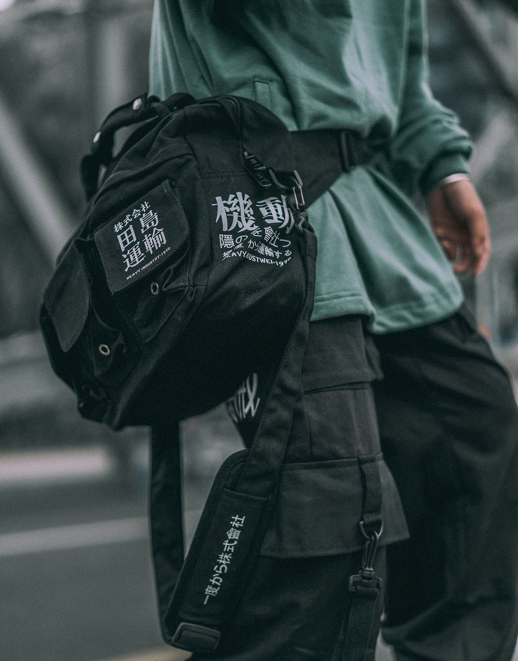 Industrial Crossbody Messenger Bag