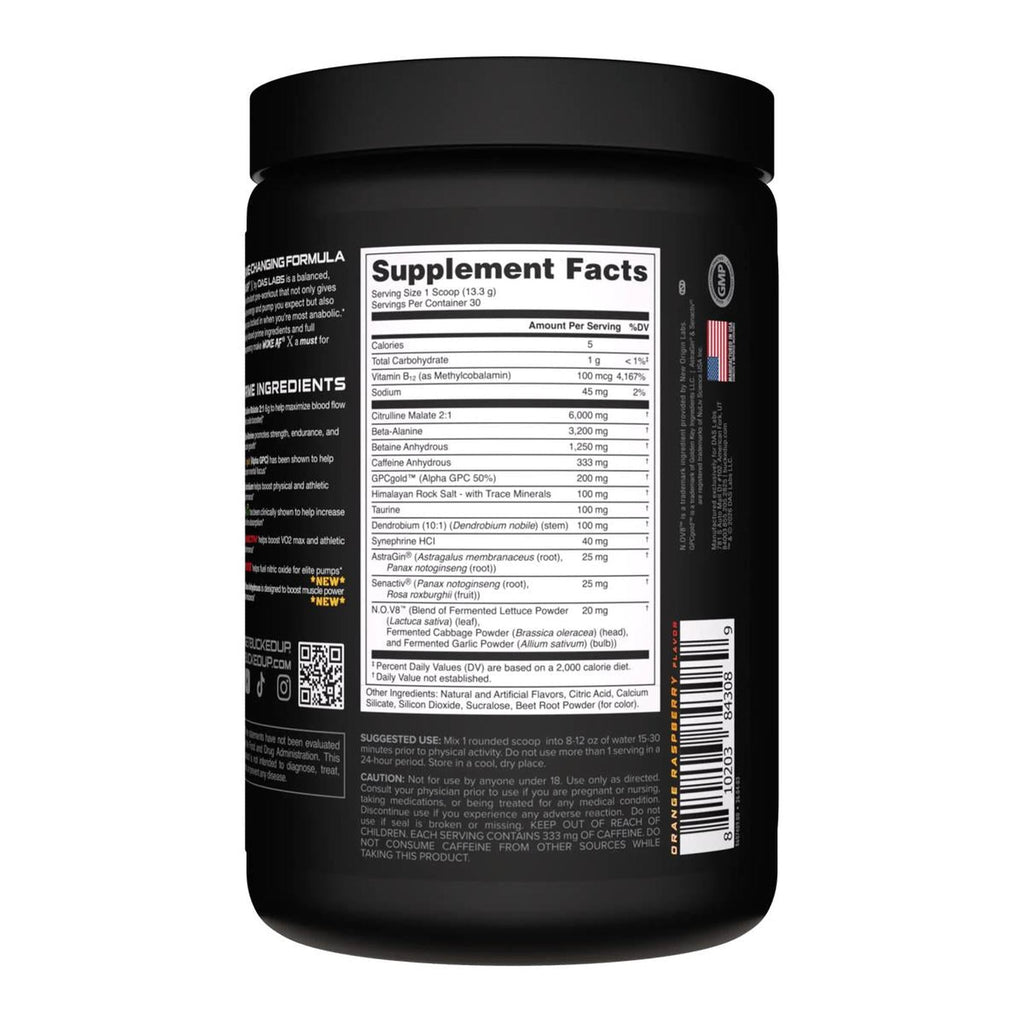 Bucked Up Woke AF Anniversary X Pre-Workout - High Stimulant Formula