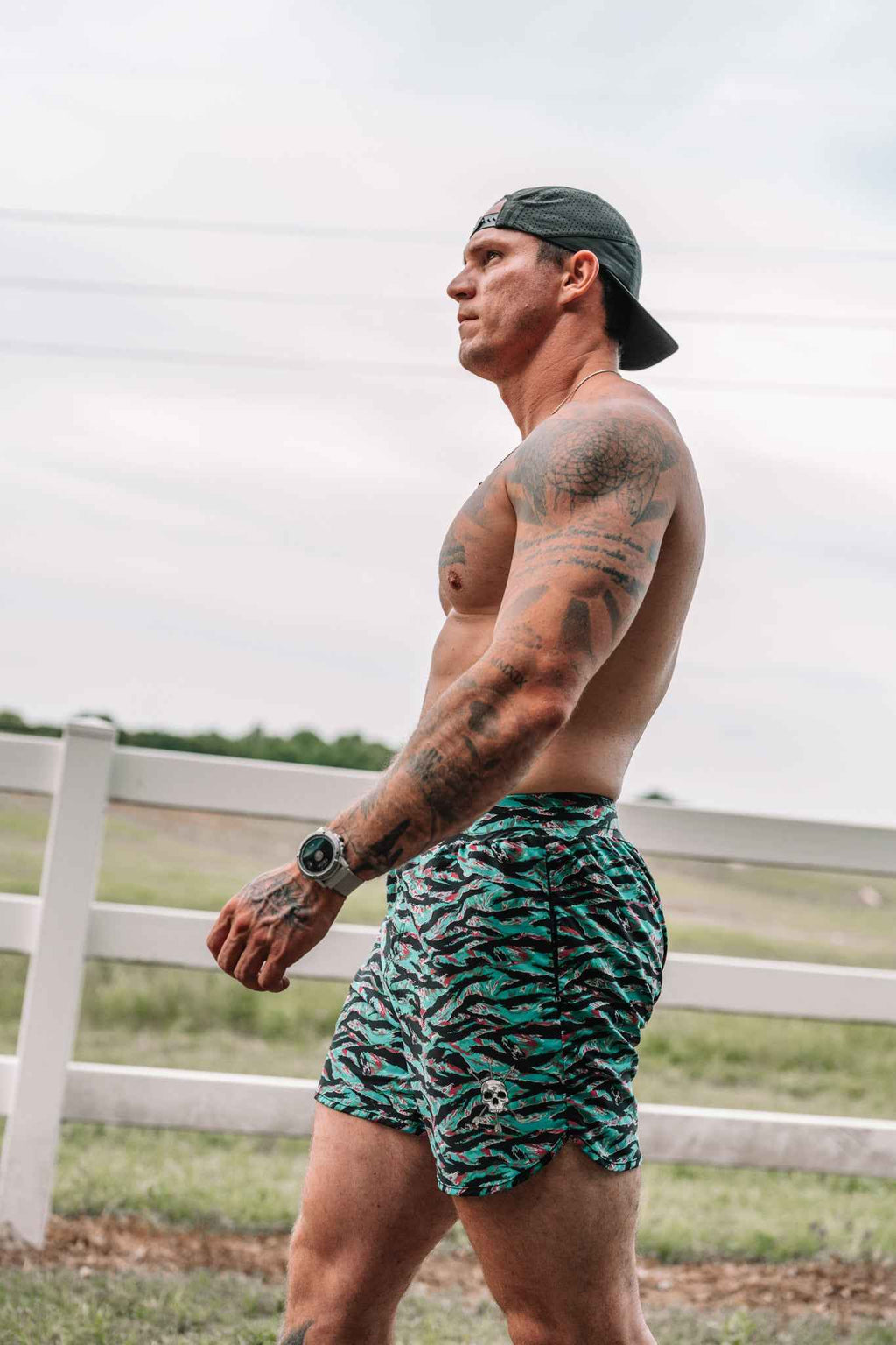 Alpha Country Men's Hybrid Short - Miami Vibez