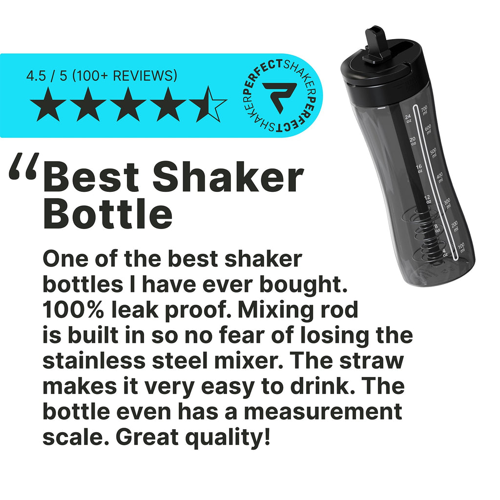 Shaker Bottle with Straw 28oz Tritan
