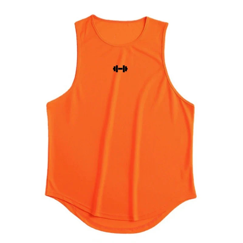 Men's Sleeveless Gym Tank Top - Quick-Dry Bodybuilding Vest