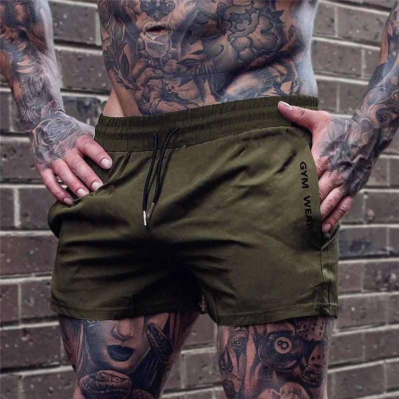 Men's Woven Running Shorts - Breathable Marathon & Gym Training Shorts