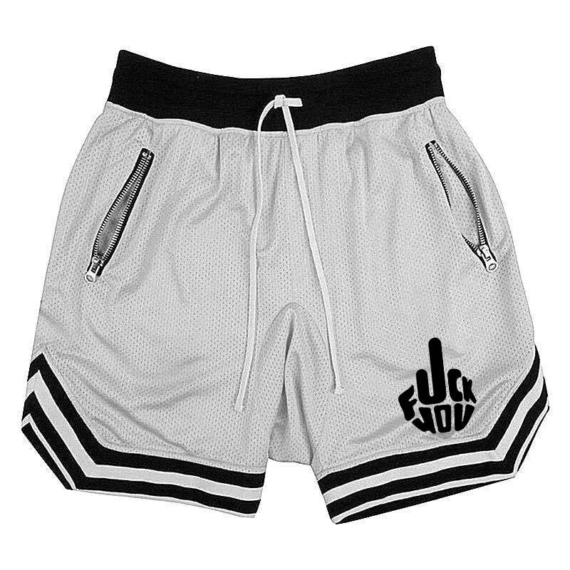 Men's Basketball Shorts - Breathable Mesh Athletic Running Shorts