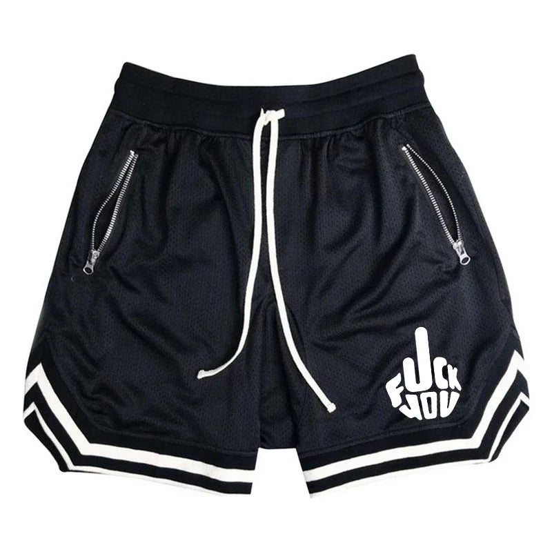 Men's Basketball Shorts - Breathable Mesh Athletic Running Shorts