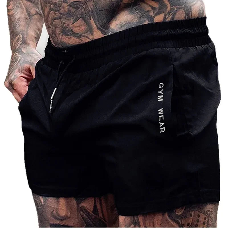 Men's Woven Running Shorts - Breathable Marathon & Gym Training Shorts