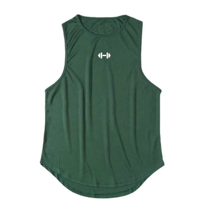 Men's Sleeveless Gym Tank Top - Quick-Dry Bodybuilding Vest