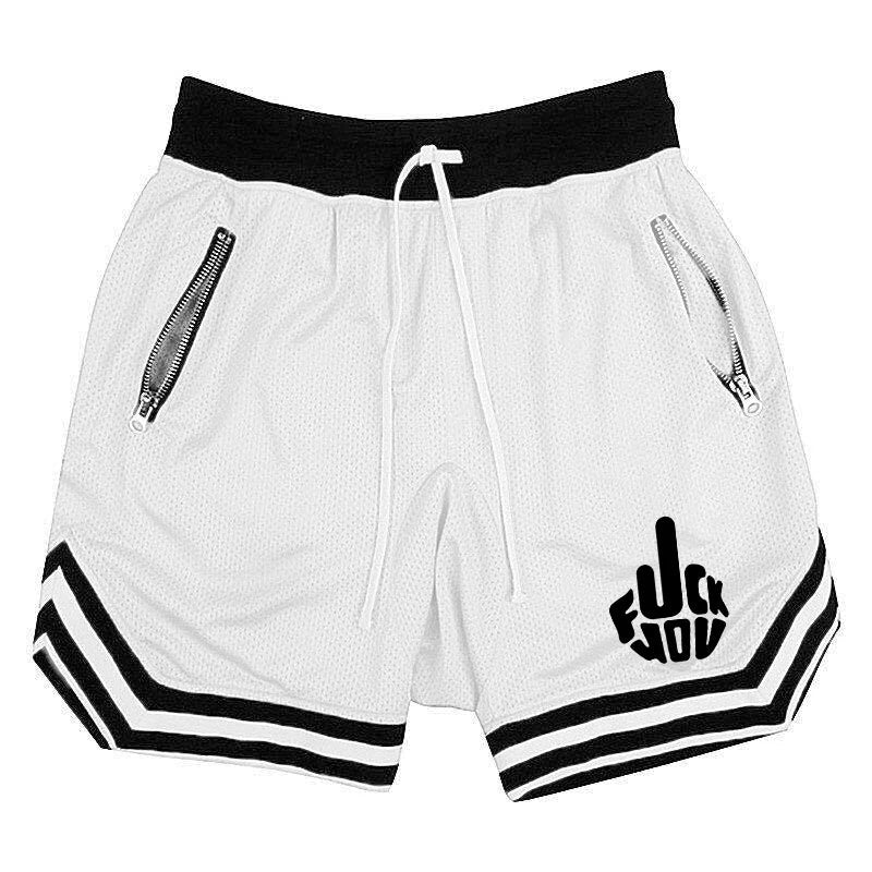 Men's Basketball Shorts - Breathable Mesh Athletic Running Shorts