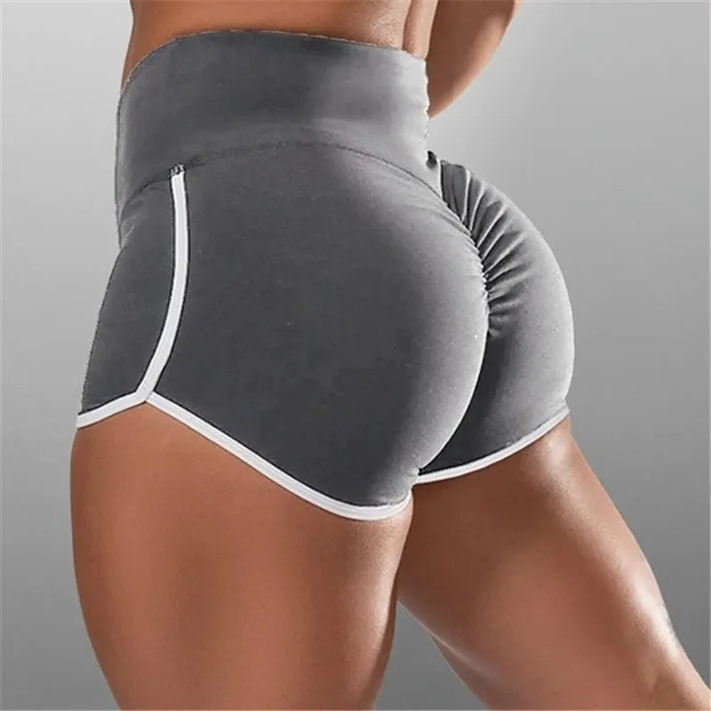 Women's Low Waist Yoga Shorts - Stretchy Gym & Fitness Shorts