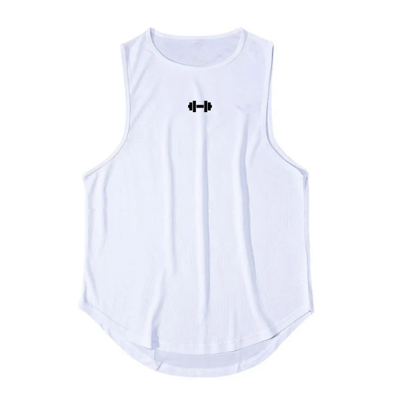 Men's Sleeveless Gym Tank Top - Quick-Dry Bodybuilding Vest