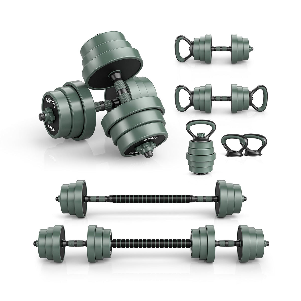 Adjustable Weight Dumbbell Set with Connector