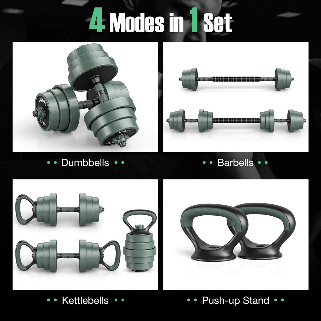 Adjustable Weight Dumbbell Set with Connector