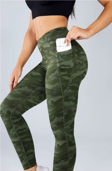 Women's High-Waist Hip-Lifting Running Leggings with Pockets - 11 Colors, S-3XL