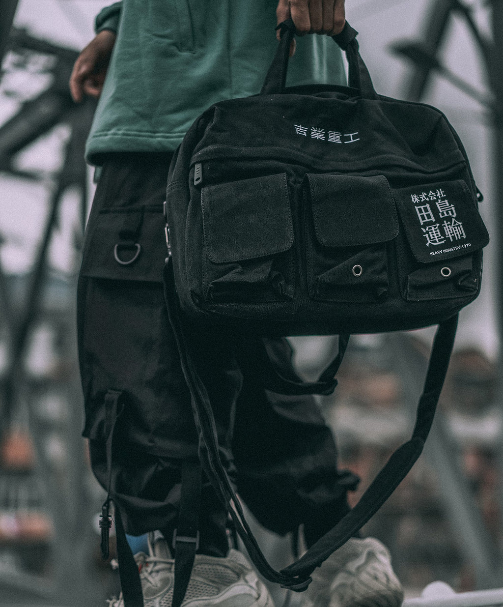 Industrial Crossbody Messenger Bag