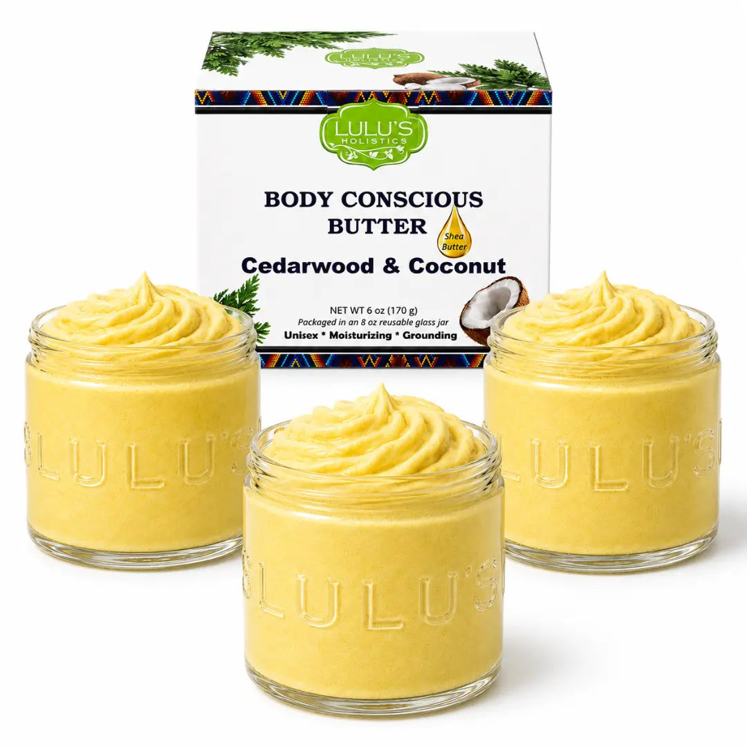 LuLu's Holistics Secrets Whipped Shea Body Butter for Men - Bold Egyptian Oil Scent