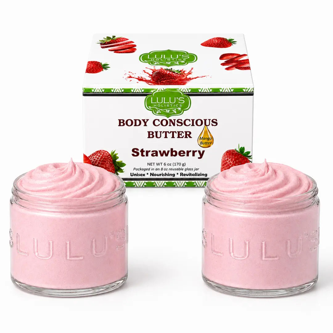 LuLu's Holistics Strawberry & Dragon Fruit Whipped Mango Body Butter - Antioxidant Glow