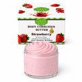 Strawberry & Dragon Fruit Whipped Mango Body Butter – Non-Greasy Glow & Soft Exfoliation