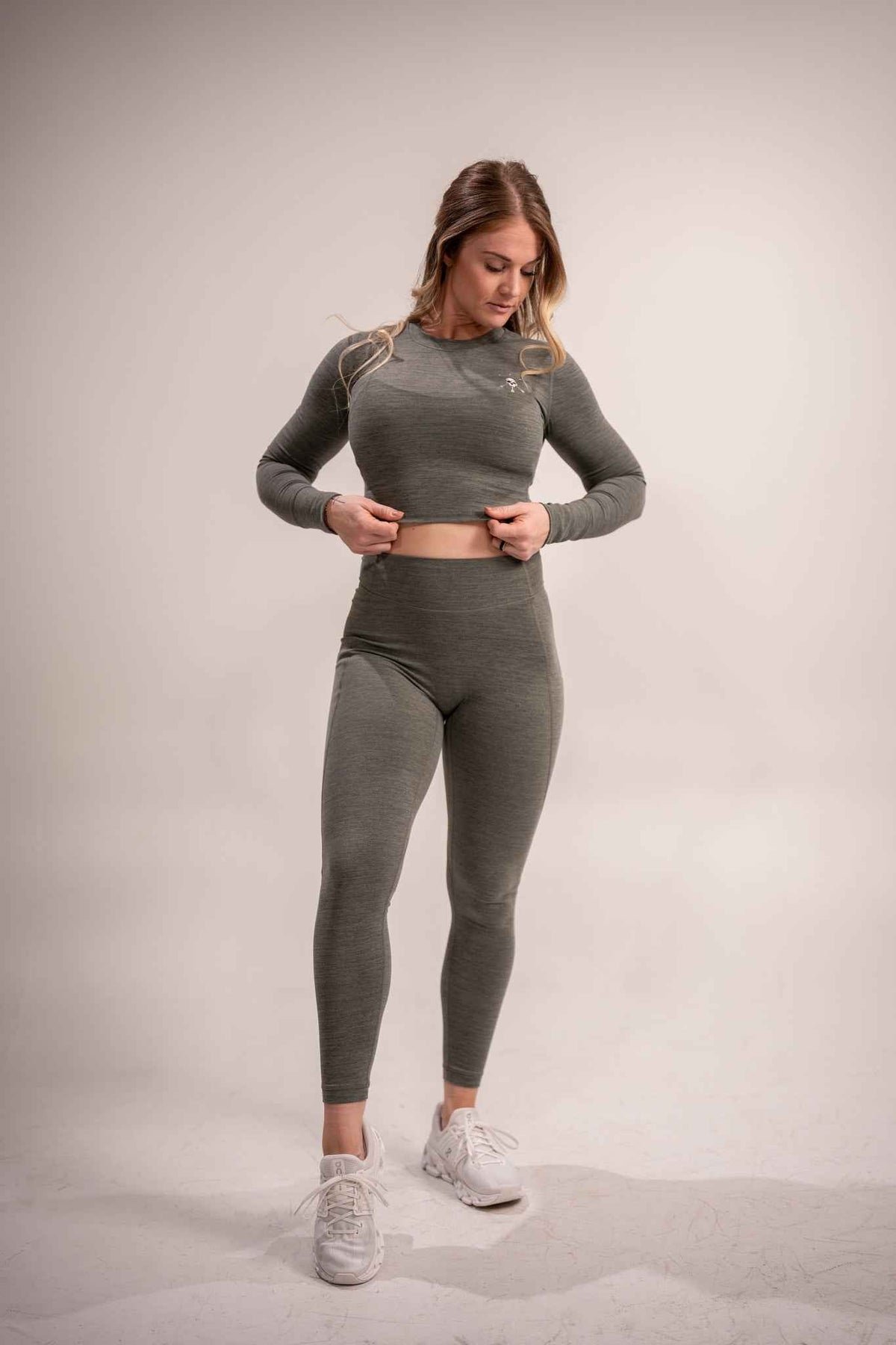 Alpha Country Women's Debut Crop Long Sleeve - Ivy